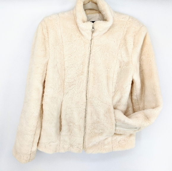 Apostrophe Plush Jacket Women's Medium Faux Fur - Picture 1 of 13